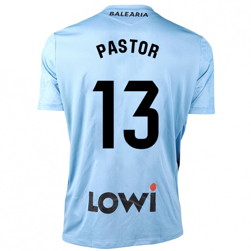 Danxen Kinderen Alfonso Pastor #13 Lichtblauw Zwart Keepersshirt 2025/26 T-Shirt