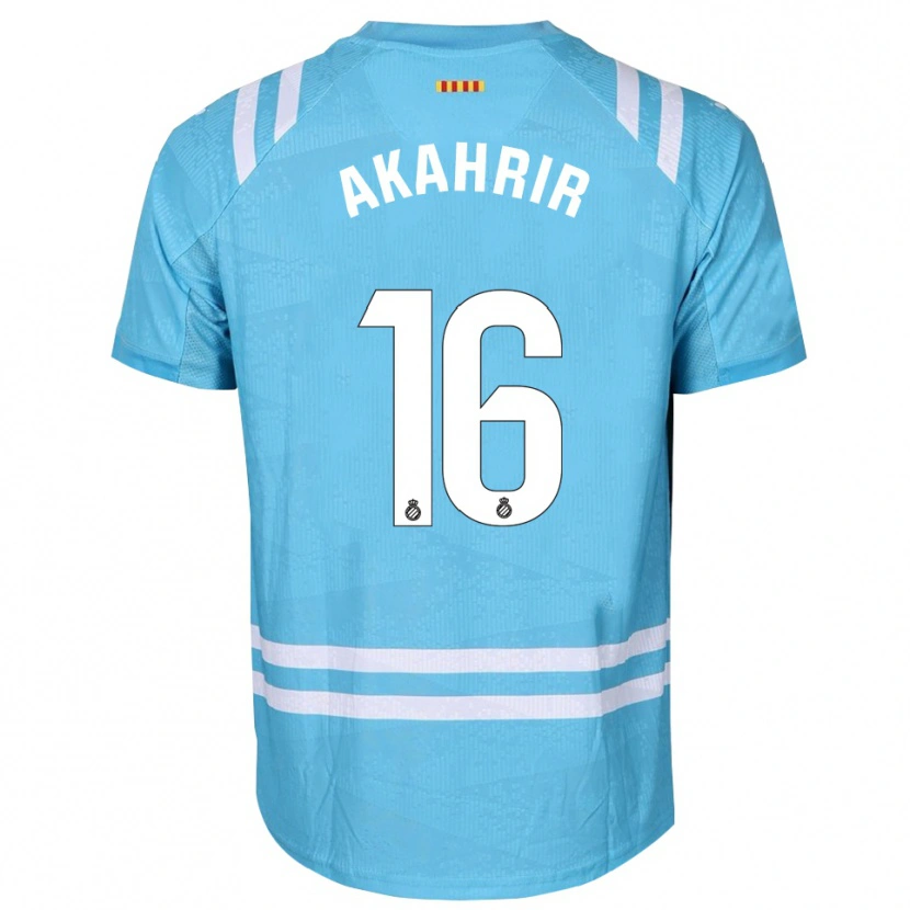 Danxen Kinderen Mohamed Akahrir #16 Lichtblauw Wit Keepersshirt 2025/26 T-Shirt