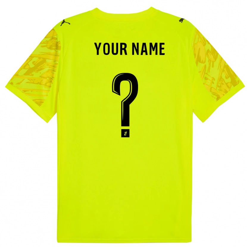 Danxen Kinderen RC Lens Fluorescerend Groen Zwart Keepersshirt 2025/26 T-Shirt
