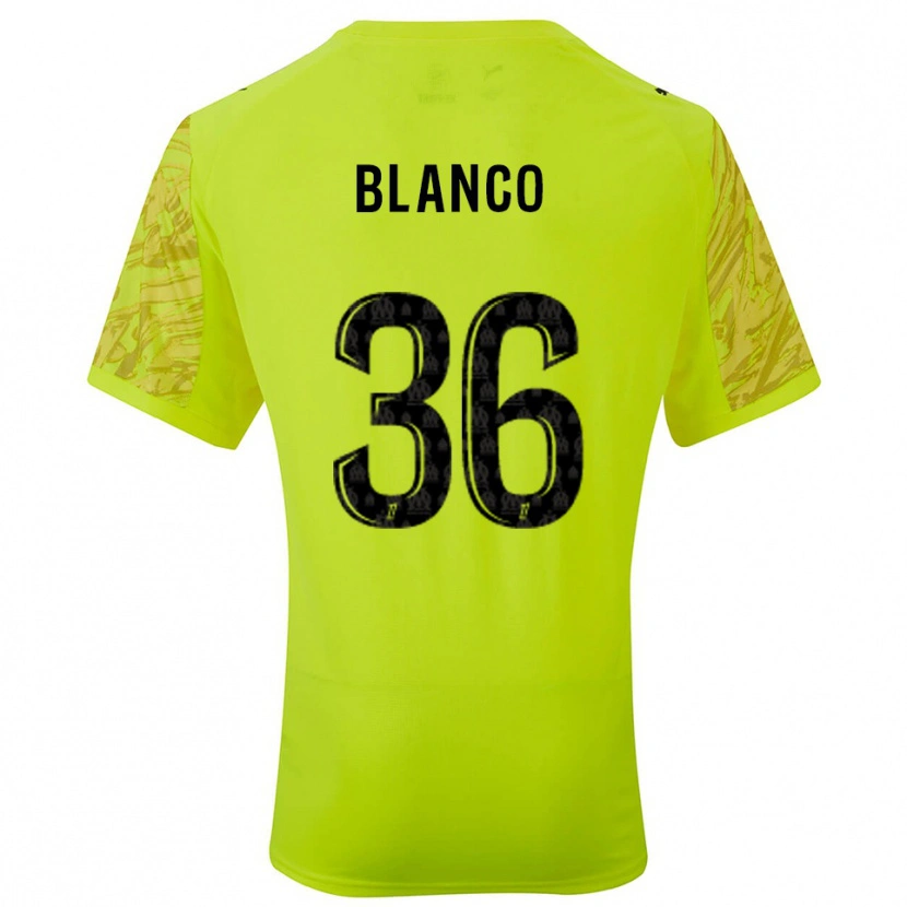 Danxen Kinderen Rubén Blanco #36 Fluorescerend Groen Zwart Keepersshirt 2025/26 T-Shirt