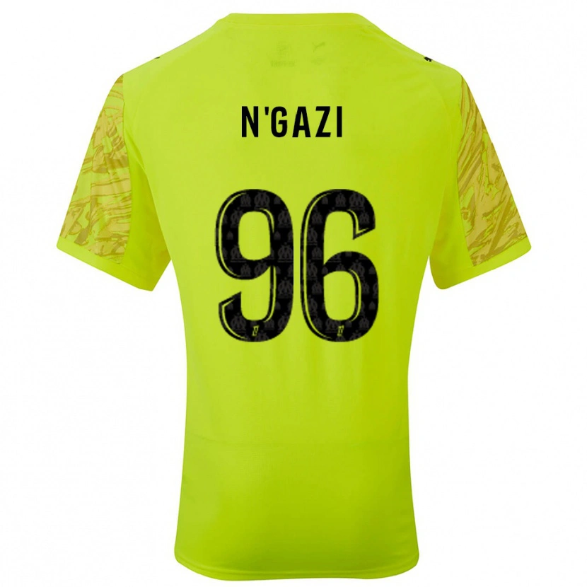 Danxen Kinderen Chloé N'gazi #96 Fluorescerend Groen Zwart Keepersshirt 2025/26 T-Shirt