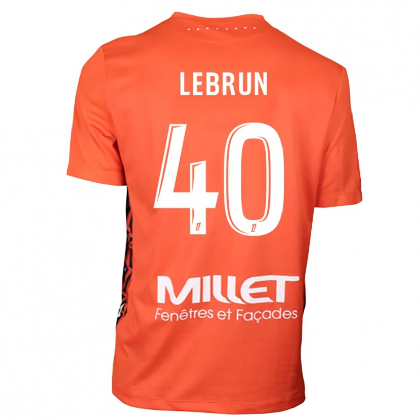 Danxen Kinderen Lisa Lebrun #40 Oranje Wit Keepersshirt 2025/26 T-Shirt