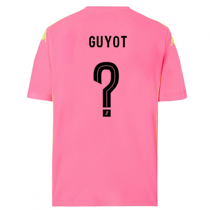 Danxen Kinderen Loucas Guyot #0 Hot Pink Zwart Keepersshirt 2025/26 T-Shirt