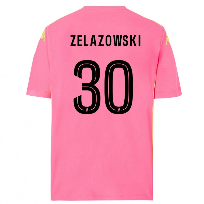 Danxen Kinderen Bartosz Zelazowski #30 Hot Pink Zwart Keepersshirt 2025/26 T-Shirt