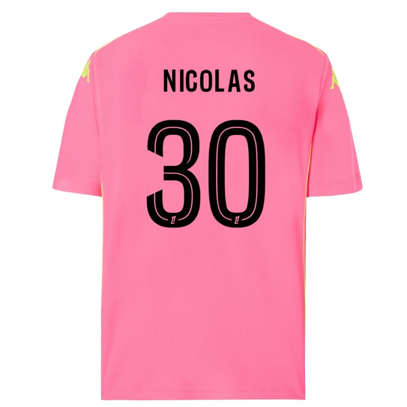 Danxen Kinderen Lina-Lou Nicolas #30 Hot Pink Zwart Keepersshirt 2025/26 T-Shirt