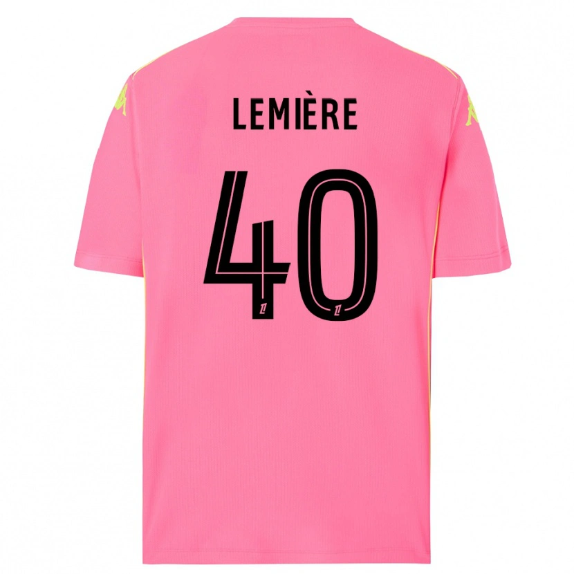 Danxen Kinderen Pauline Lemière #40 Hot Pink Zwart Keepersshirt 2025/26 T-Shirt