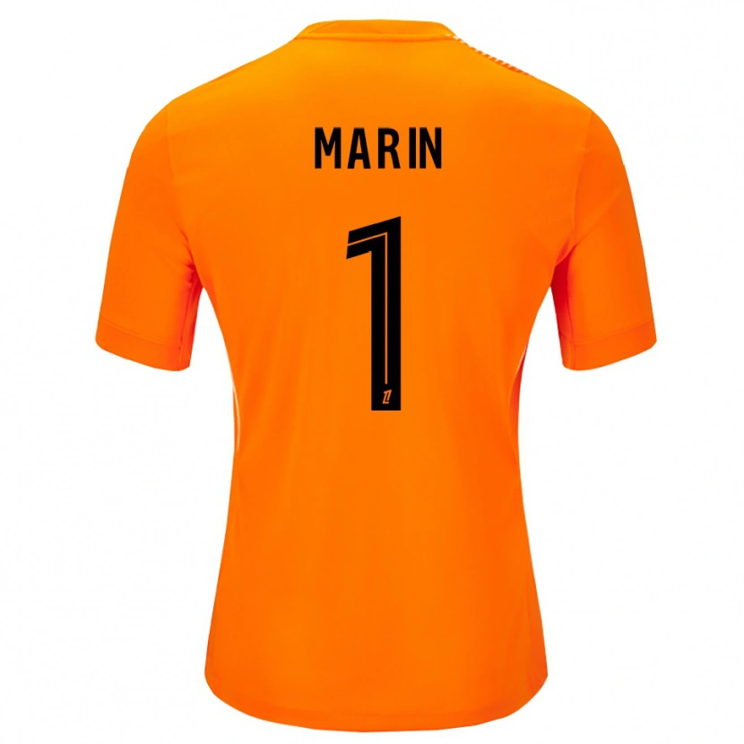 Danxen Kinderen Renato Marin #1 Oranje Zwart Keepersshirt 2025/26 T-Shirt