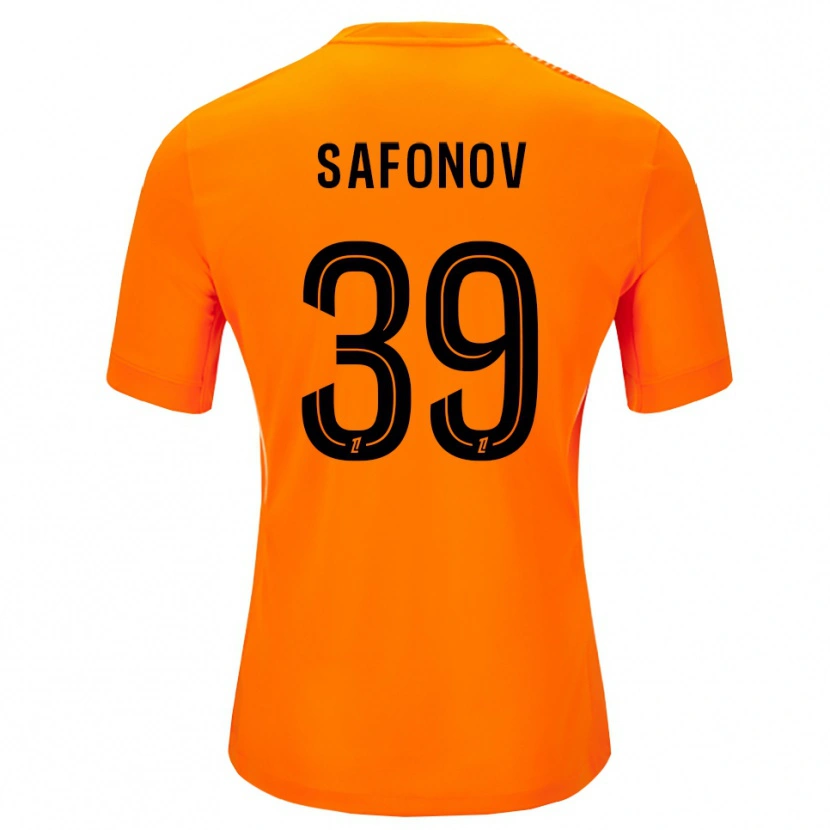 Danxen Kinderen Matvey Safonov #39 Oranje Zwart Keepersshirt 2025/26 T-Shirt