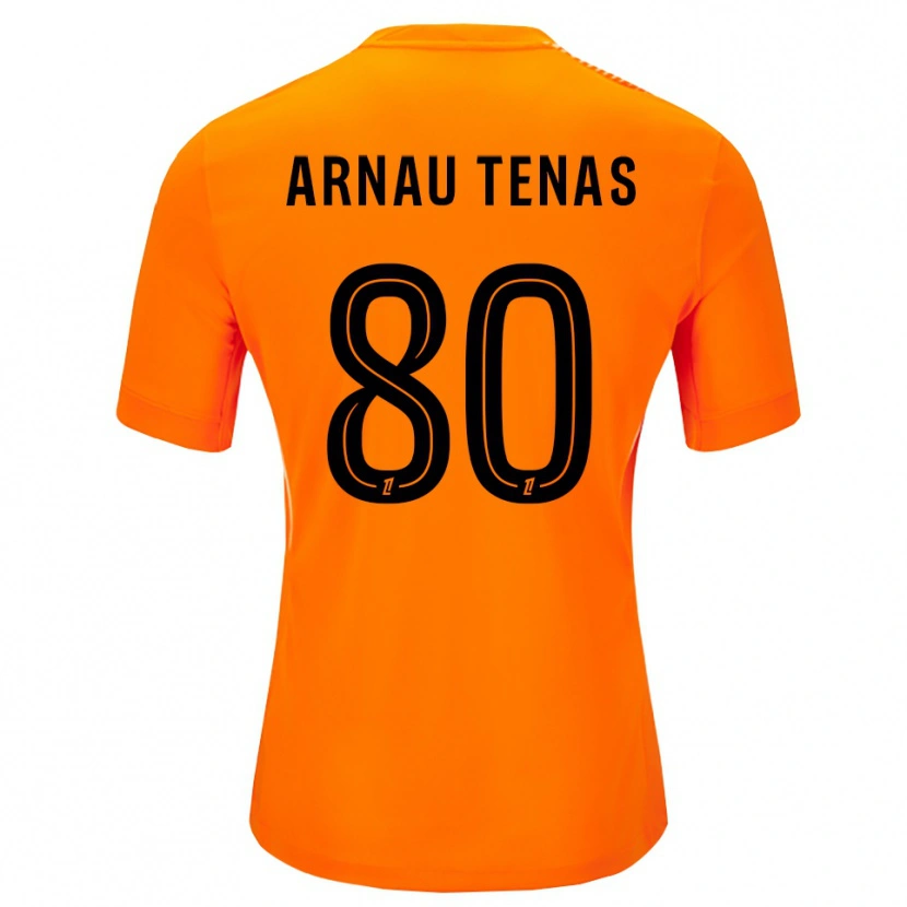 Danxen Kinderen Arnau Tenas #80 Oranje Zwart Keepersshirt 2025/26 T-Shirt
