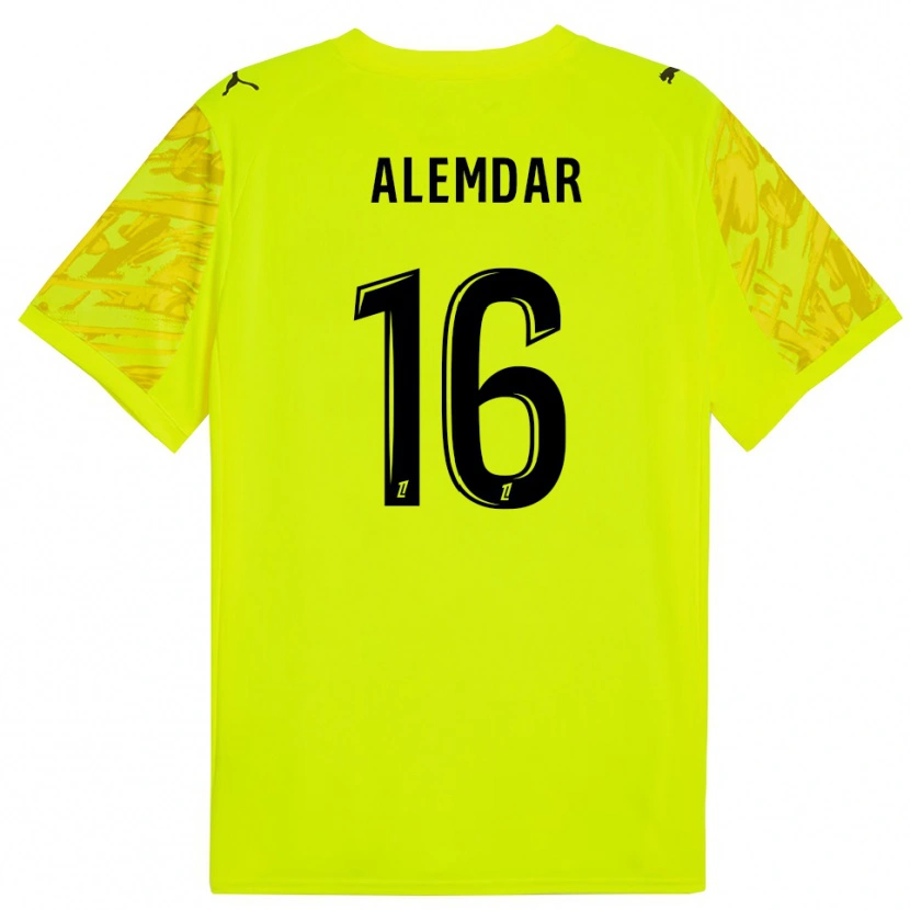 Danxen Kinderen Doğan Alemdar #16 Fluorescerend Groen Geel Keepersshirt 2025/26 T-Shirt