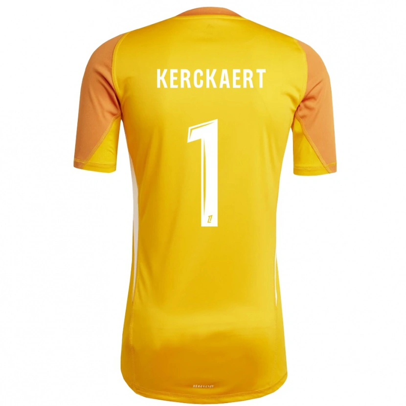 Danxen Kinderen Gabriel Kerckaert #1 Oranje Wit Keepersshirt 2025/26 T-Shirt