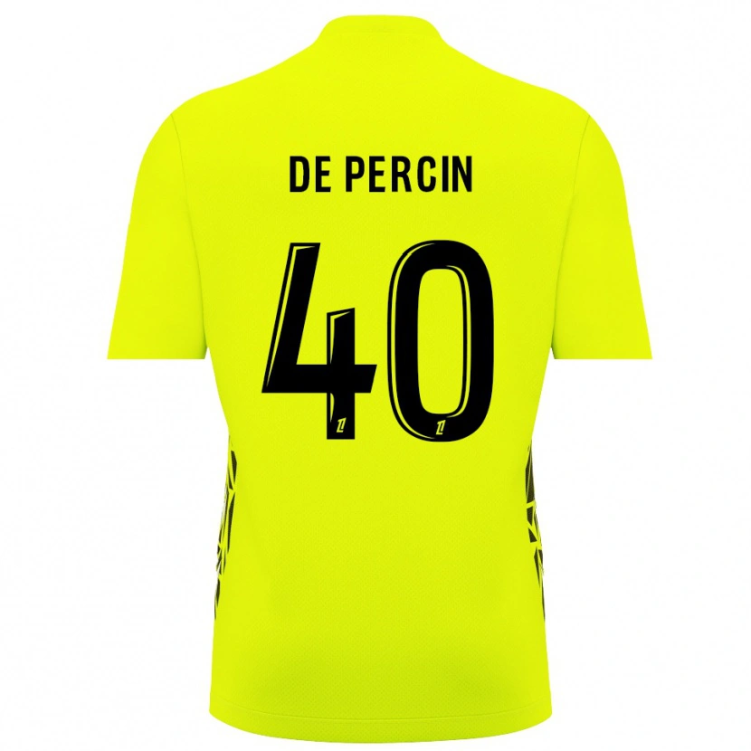 Danxen Kinderen Théo De Percin #40 Fluorescerend Groen Keepersshirt 2025/26 T-Shirt