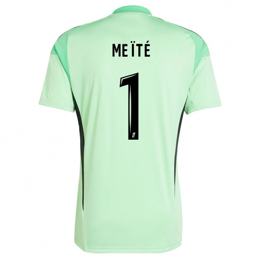 Danxen Kinderen Ibrahim Meïté #1 Lichtgroen Zwart Keepersshirt 2025/26 T-Shirt