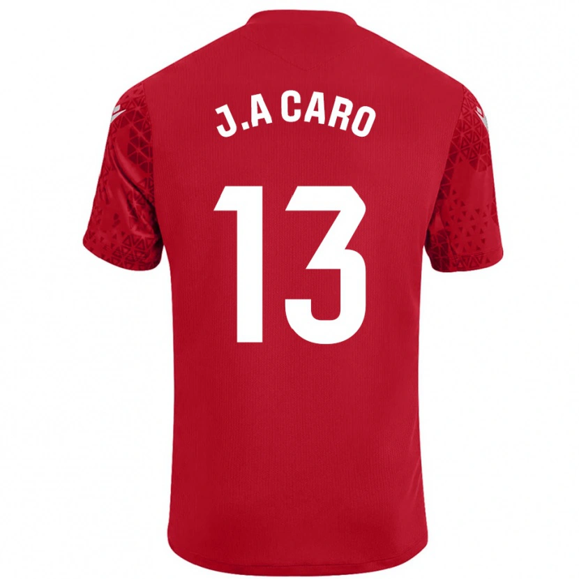 Danxen Kinderen José Antonio Caro #13 Rood Wit Keepersshirt 2025/26 T-Shirt