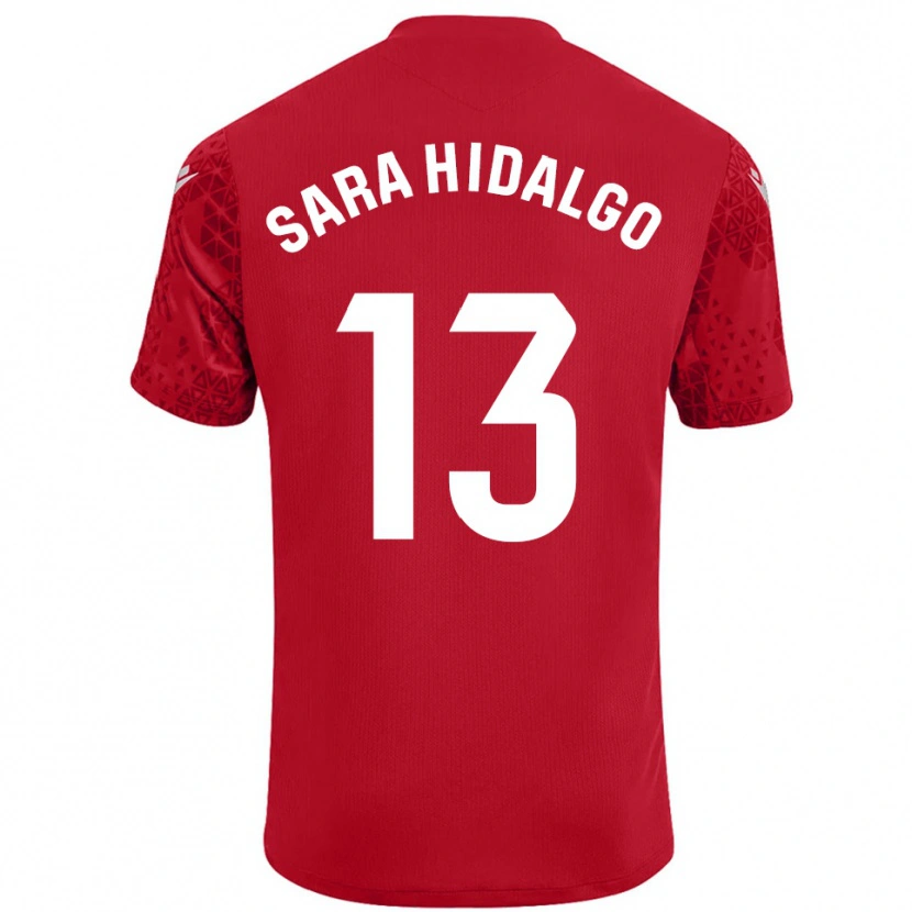 Danxen Kinderen Sara Hidalgo Merino #13 Rood Wit Keepersshirt 2025/26 T-Shirt