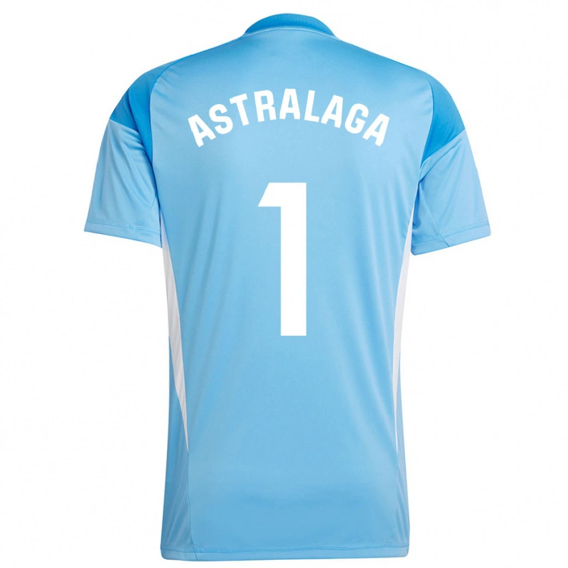 Danxen Kinderen Ander Astralaga #1 Hemelsblauw Wit Keepersshirt 2025/26 T-Shirt