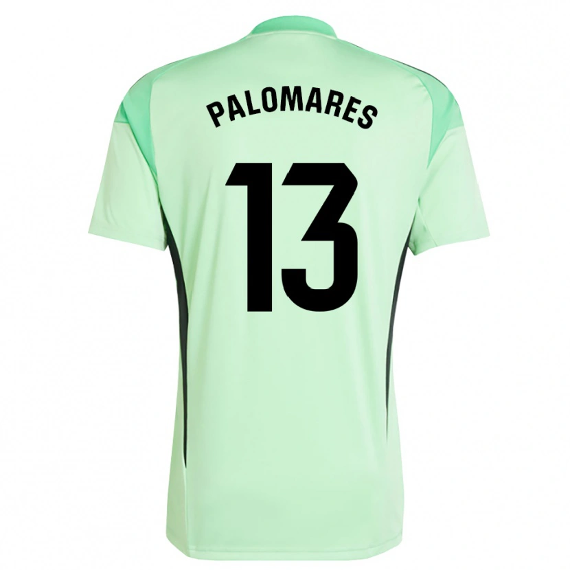 Danxen Kinderen Juanpa Palomares #13 Lichtgroen Zwart Keepersshirt 2025/26 T-Shirt