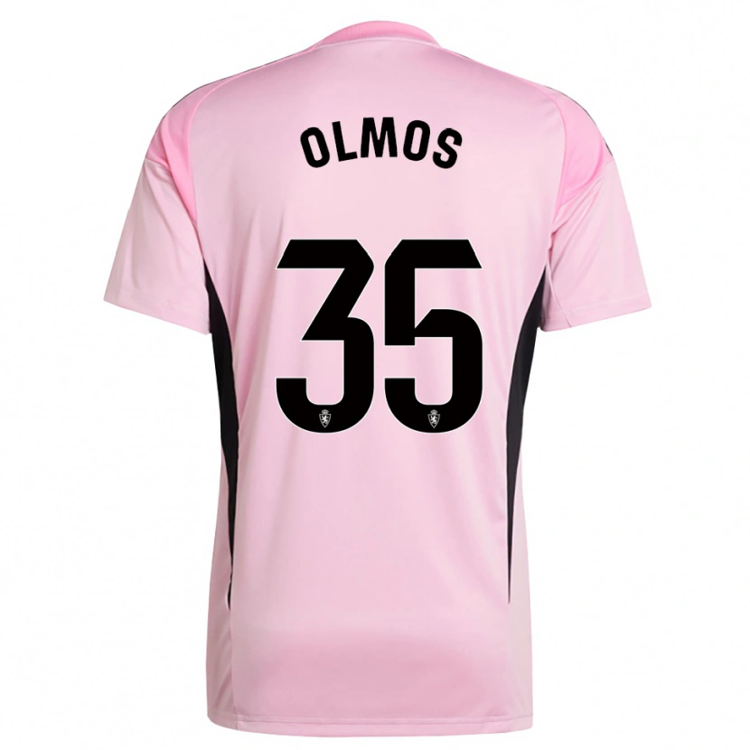 Danxen Kinderen Lucas Olmos #35 Licht Roze Zwart Keepersshirt 2025/26 T-Shirt