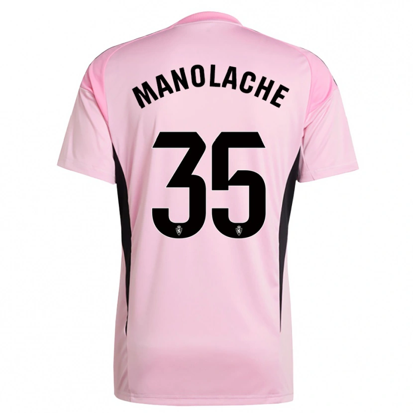 Danxen Kinderen Marcos Manolache #35 Licht Roze Zwart Keepersshirt 2025/26 T-Shirt