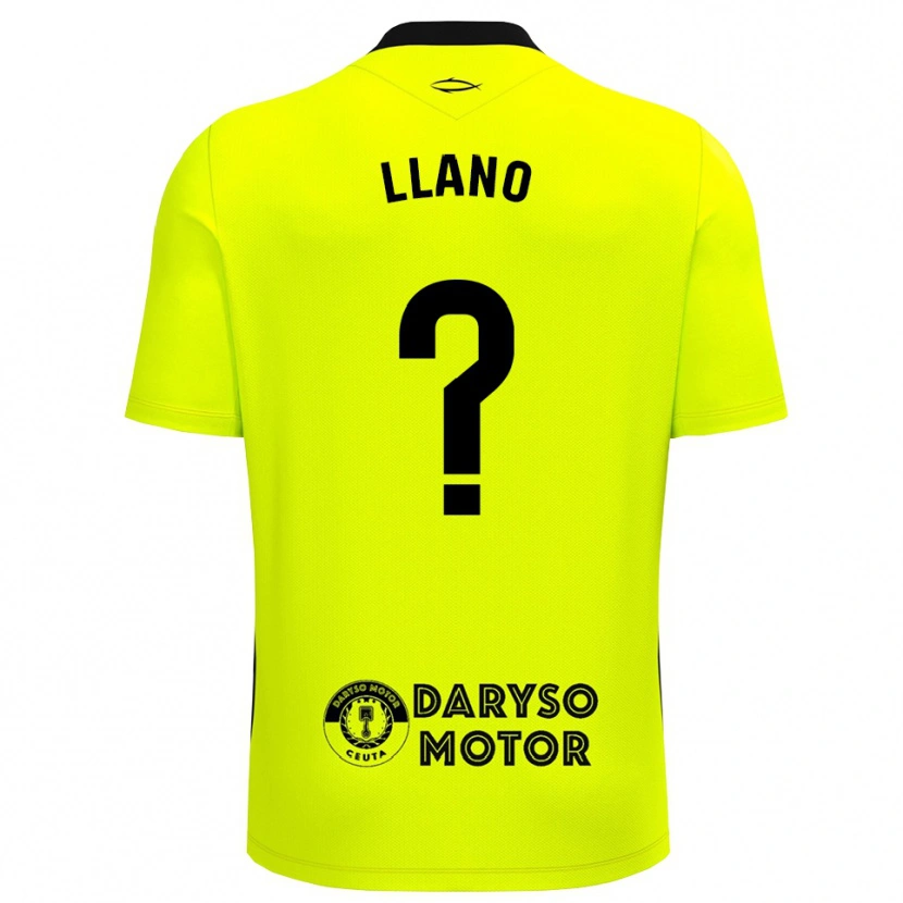 Danxen Kinderen Guillermo Llano #0 Geel Groen Zwart Keepersshirt 2025/26 T-Shirt
