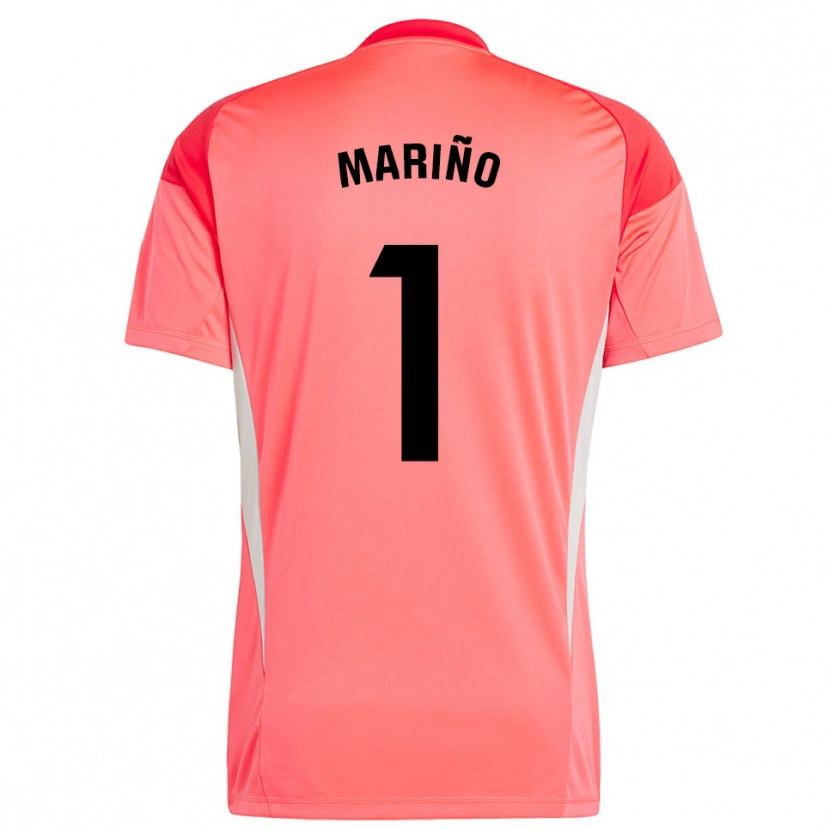 Danxen Kinderen Diego Mariño #1 Oranjerood Keepersshirt 2025/26 T-Shirt