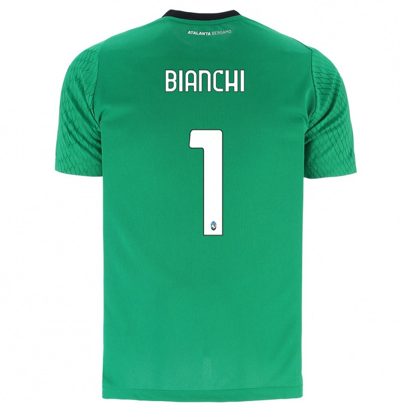 Danxen Kinderen Mattia Bianchi #1 Smaragd Groen Keepersshirt 2025/26 T-Shirt