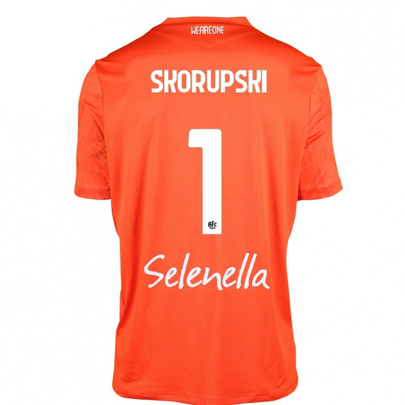 Danxen Kinderen Lukasz Skorupski #1 Oranje Zwart Wit Keepersshirt 2025/26 T-Shirt