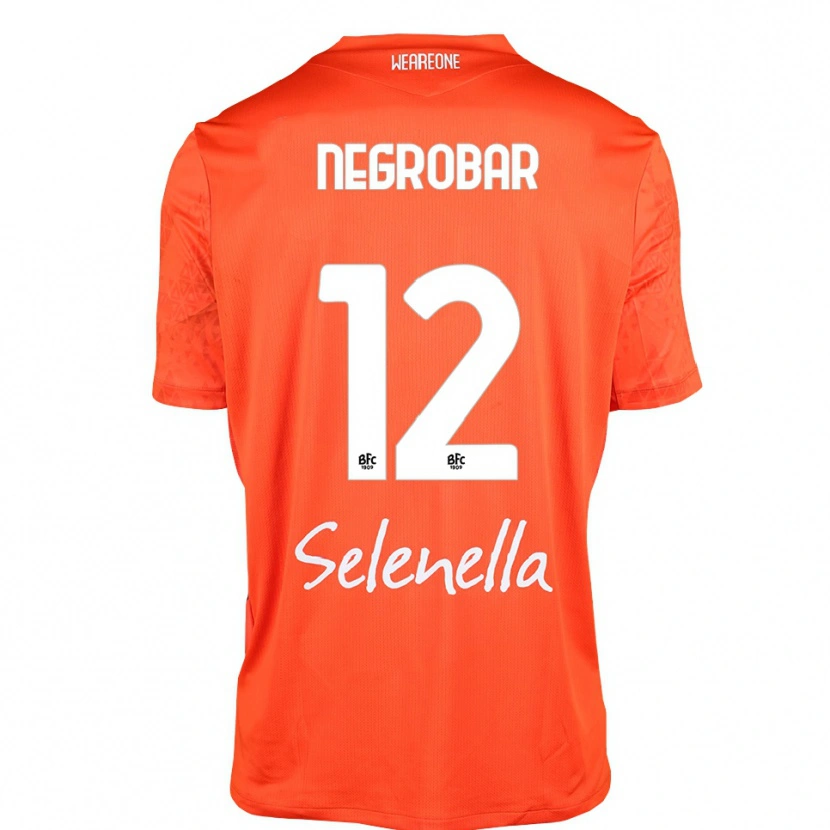Danxen Kinderen Lucas Negrobar #12 Oranje Zwart Wit Keepersshirt 2025/26 T-Shirt