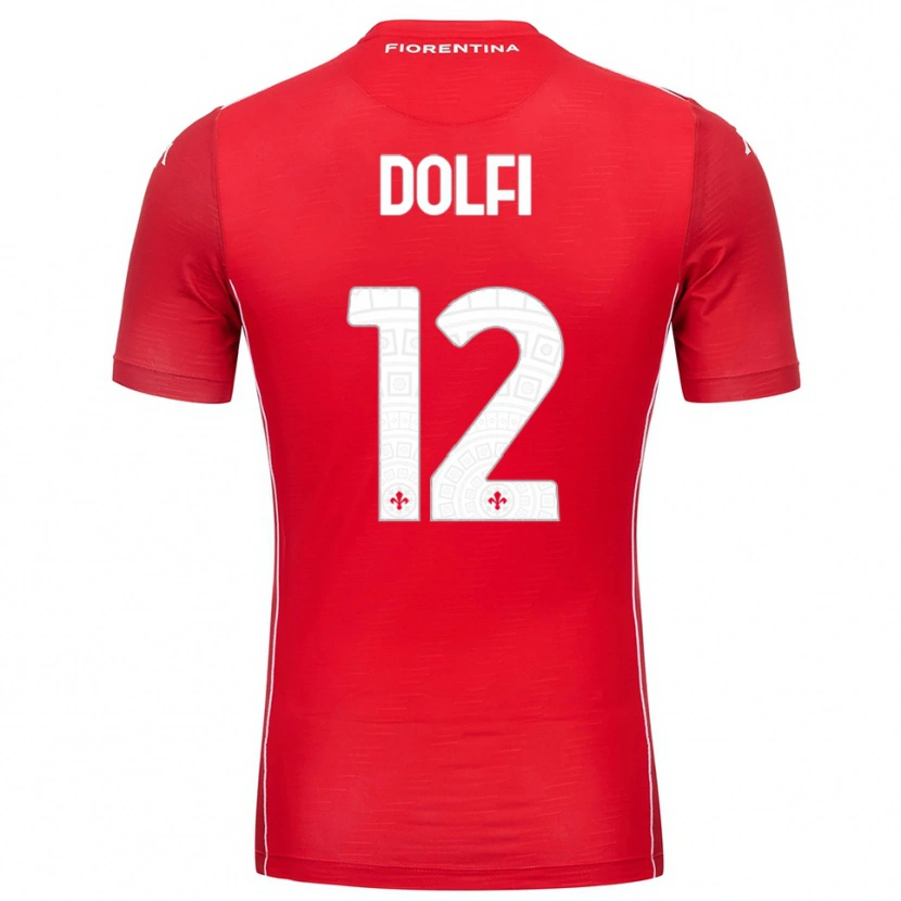 Danxen Kinderen Brando Dolfi #12 Rood Wit Keepersshirt 2025/26 T-Shirt