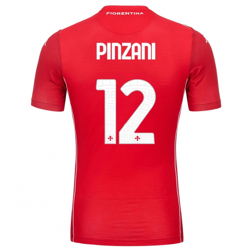 Danxen Kinderen Lorenzo Pinzani #12 Rood Wit Keepersshirt 2025/26 T-Shirt