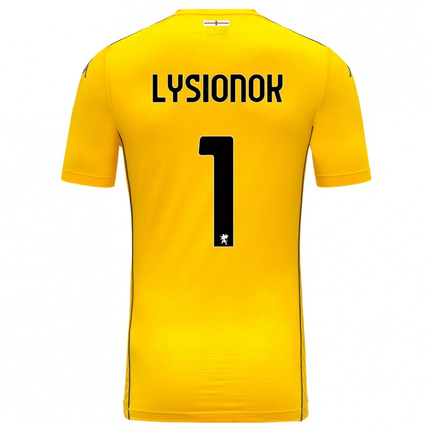 Danxen Kinderen Ernestas Lysionok #1 Donker Geel Zwart Keepersshirt 2025/26 T-Shirt