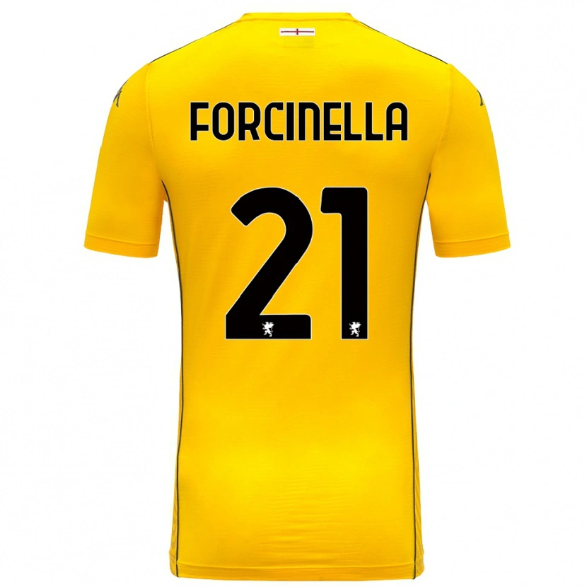 Danxen Kinderen Camilla Forcinella #21 Donker Geel Zwart Keepersshirt 2025/26 T-Shirt