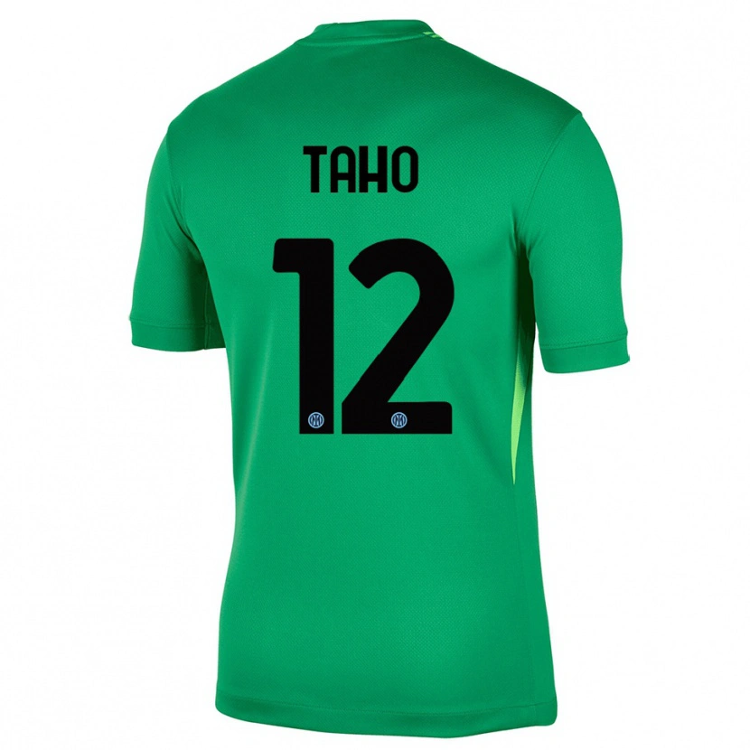Danxen Kinderen Alain Taho #12 Licht Groen Zwart Keepersshirt 2025/26 T-Shirt
