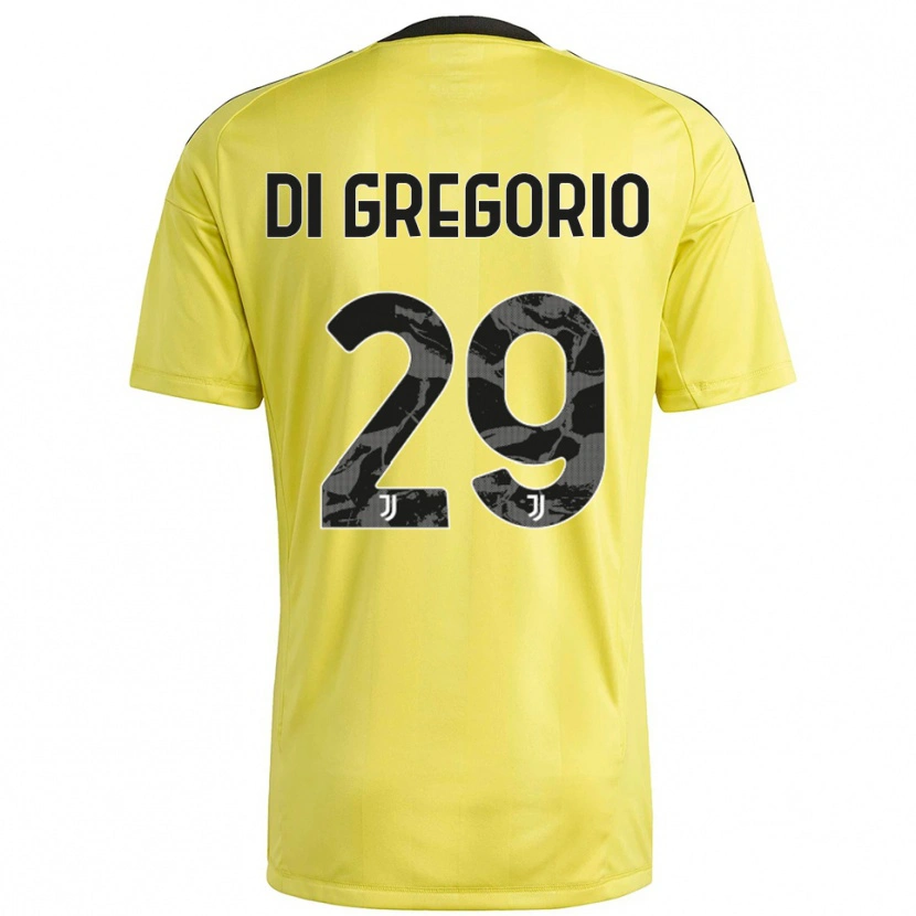 Danxen Kinderen Michele Di Gregorio #29 Geel Wit Keepersshirt 2025/26 T-Shirt