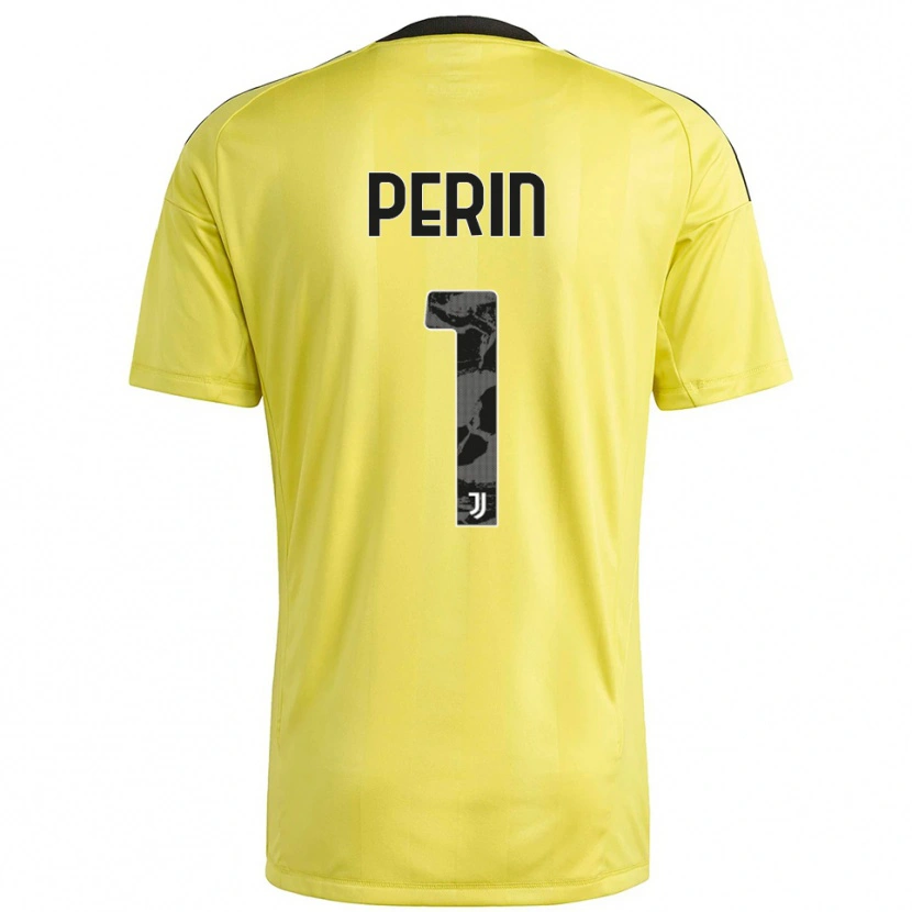 Danxen Kinderen Mattia Perin #1 Geel Wit Keepersshirt 2025/26 T-Shirt