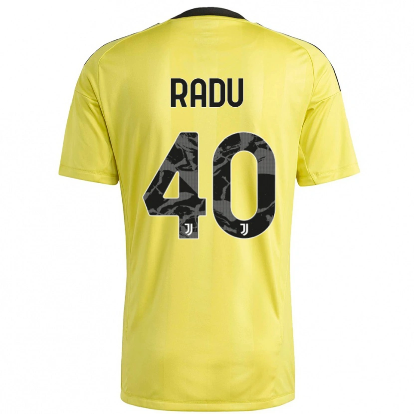 Danxen Kinderen Riccardo Radu #40 Geel Wit Keepersshirt 2025/26 T-Shirt