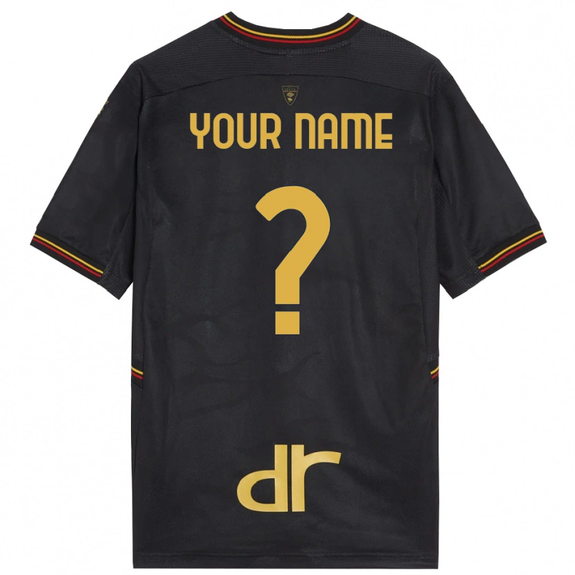 Danxen Kinderen US Lecce Zwart Bruin Keepersshirt 2025/26 T-Shirt