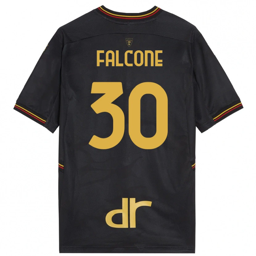 Danxen Kinderen Wladimiro Falcone #30 Zwart Bruin Keepersshirt 2025/26 T-Shirt