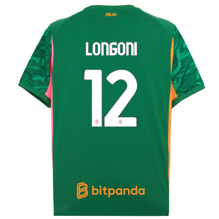 Danxen Kinderen Alessandro Longoni #12 Groen Oranje Roze Keepersshirt 2025/26 T-Shirt