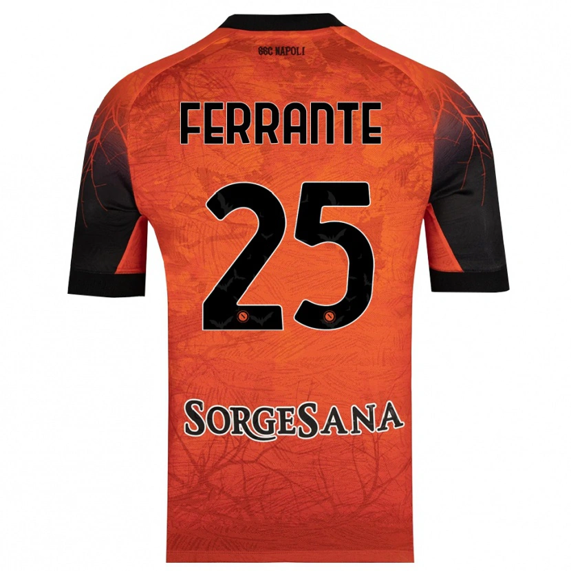 Danxen Kinderen Mathias Ferrante #25 Oranje Rood Zwart Keepersshirt 2025/26 T-Shirt