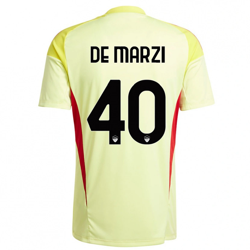 Danxen Kinderen Giorgio De Marzi #40 Licht Geel Oranje Keepersshirt 2025/26 T-Shirt