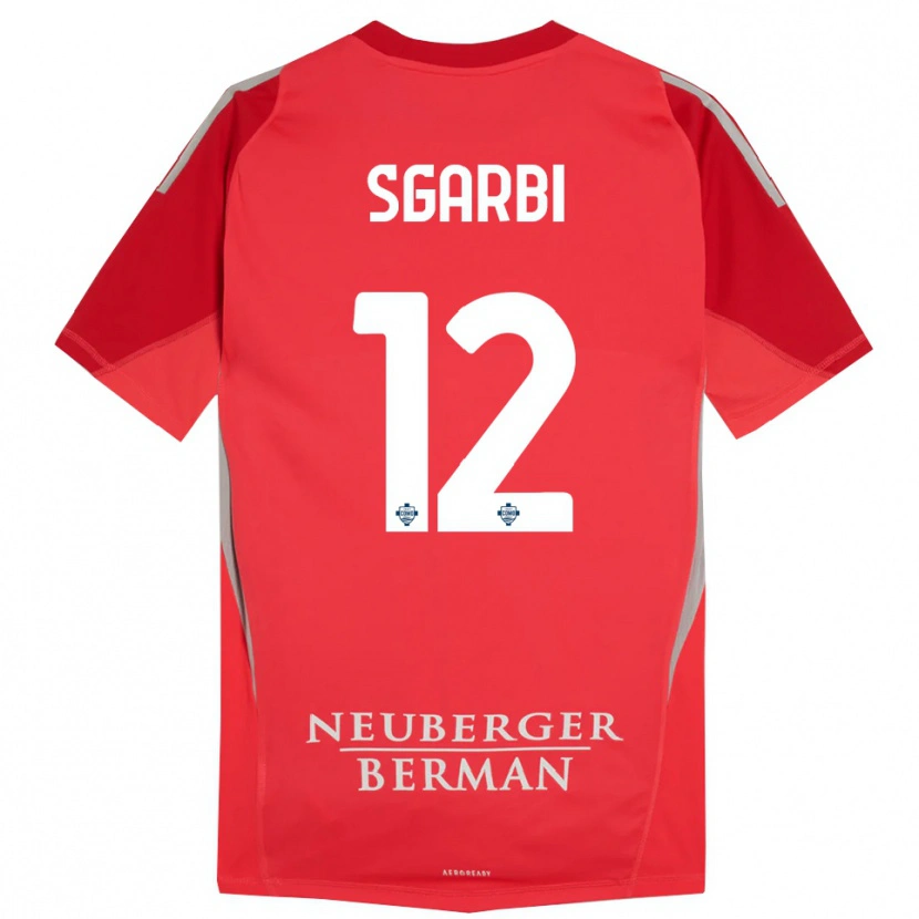 Danxen Kinderen Dylan Sgarbi #12 Rood Grijs Keepersshirt 2025/26 T-Shirt