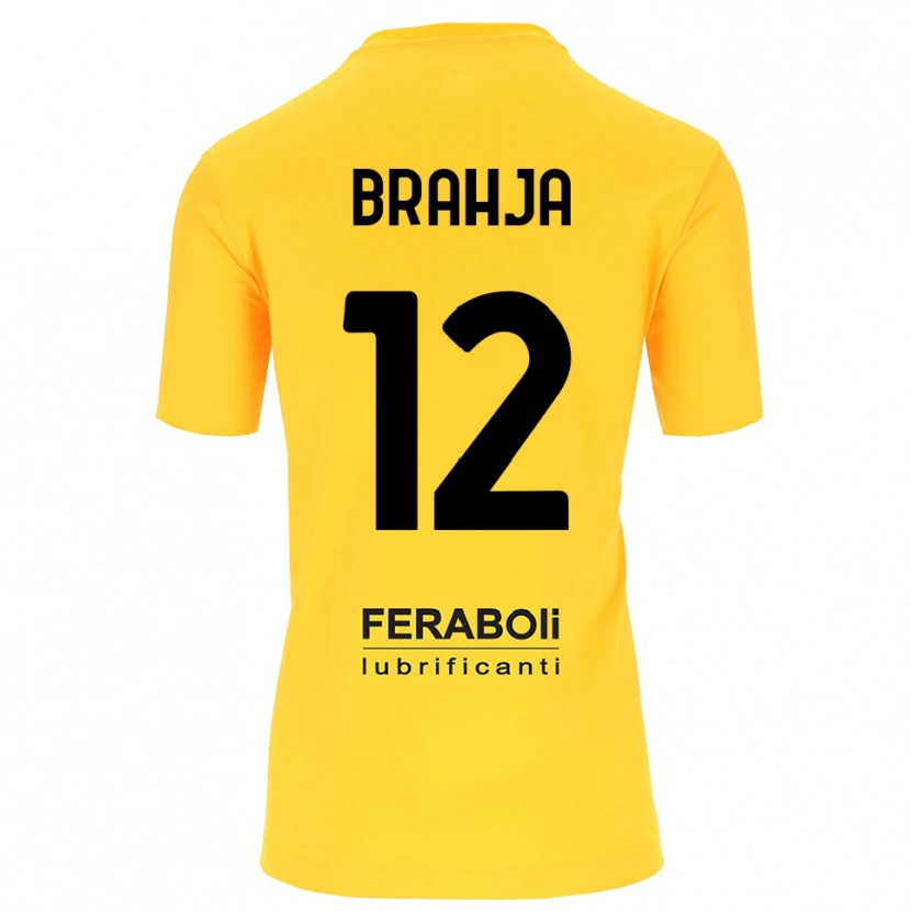 Danxen Kinderen Thomas Brahja #12 Geel Zwart Keepersshirt 2025/26 T-Shirt