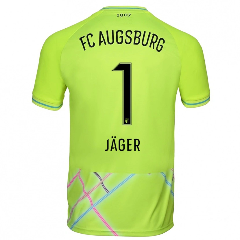 Danxen Kinderen Tobias Jäger #1 Groen Geel Zwart Keepersshirt 2025/26 T-Shirt