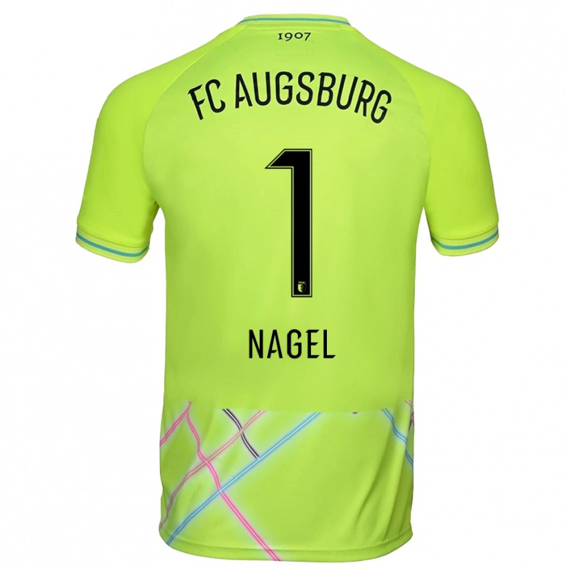 Danxen Kinderen Timo Nagel #1 Groen Geel Zwart Keepersshirt 2025/26 T-Shirt