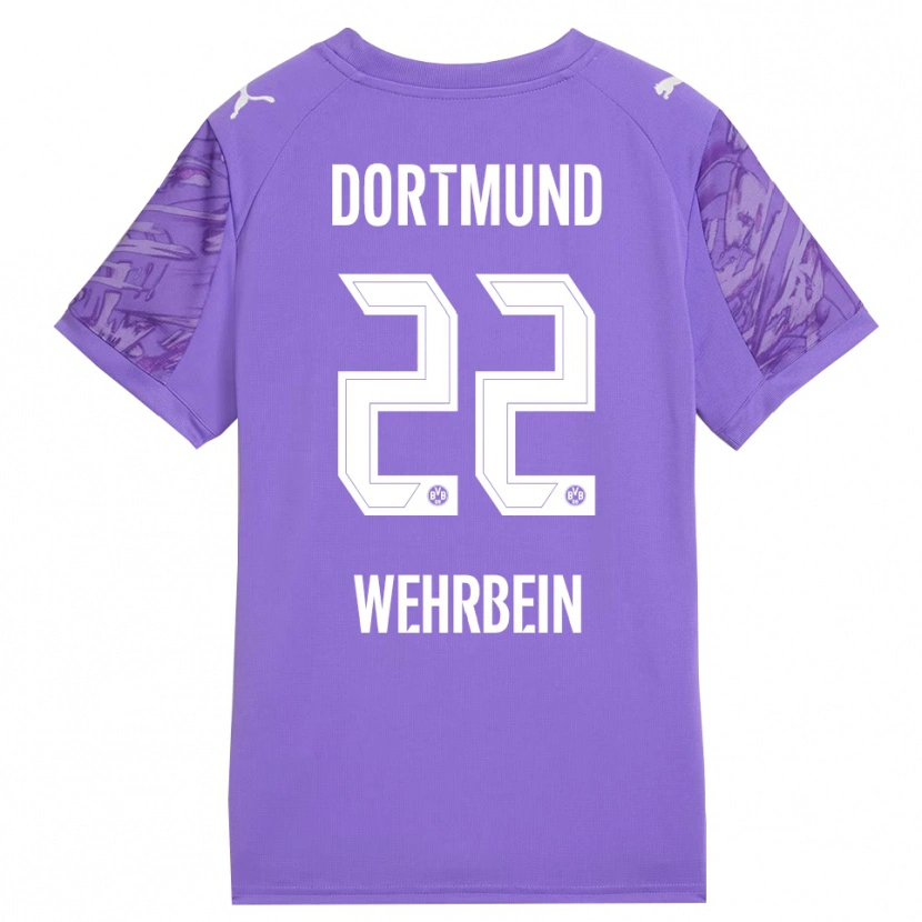 Danxen Kinderen Jan-Mattis Wehrbein #22 Lila Wit Keepersshirt 2025/26 T-Shirt