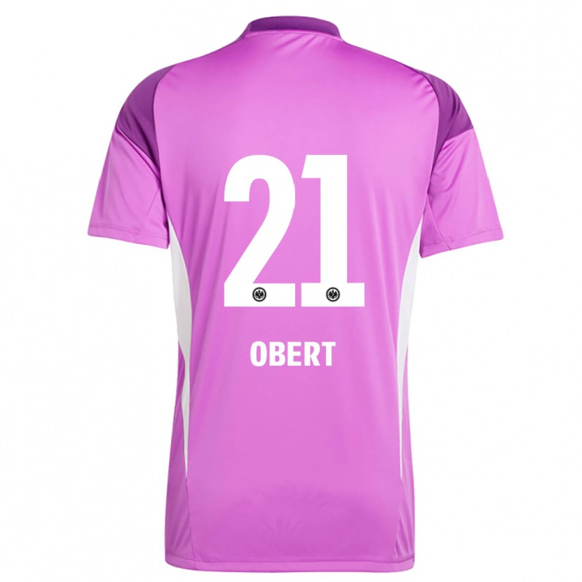 Danxen Kinderen Yuriy Obert #21 Lila Wit Keepersshirt 2025/26 T-Shirt