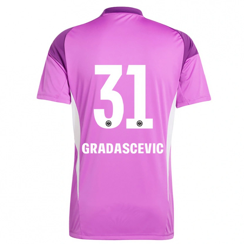 Danxen Kinderen Meris Gradascevic #31 Lila Wit Keepersshirt 2025/26 T-Shirt