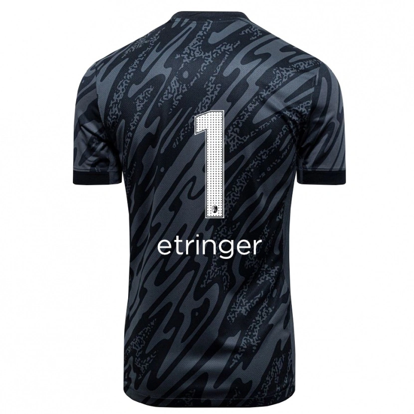 Danxen Kinderen Elias Etringer #1 Zwart Wit Keepersshirt 2025/26 T-Shirt