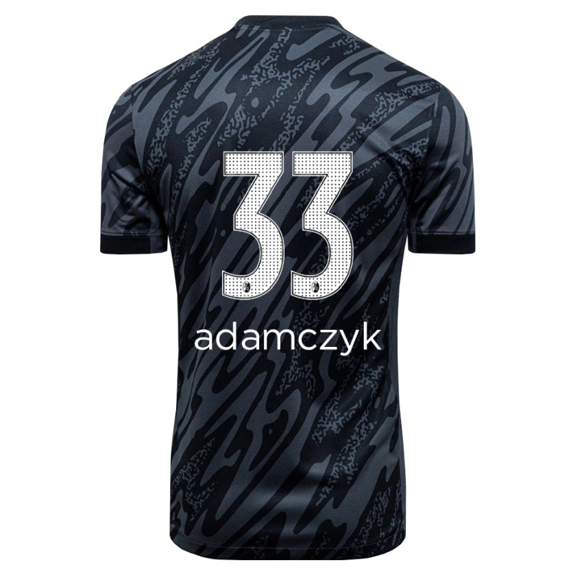 Danxen Kinderen Rebecca Adamczyk #33 Zwart Wit Keepersshirt 2025/26 T-Shirt